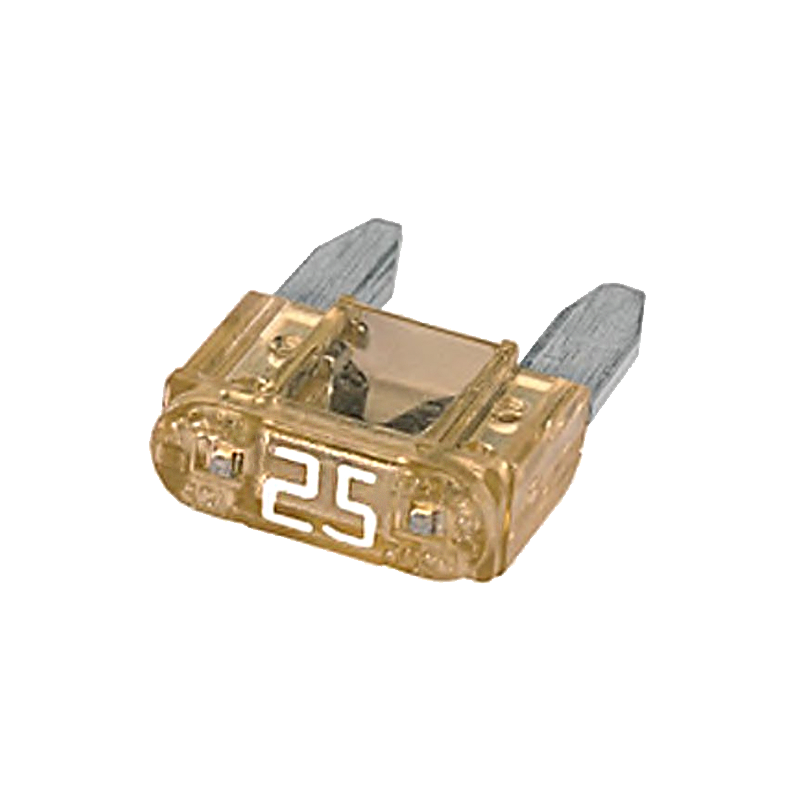 Запобіжник автомобільний плоский міні 25А, євро прозорий, фото 1