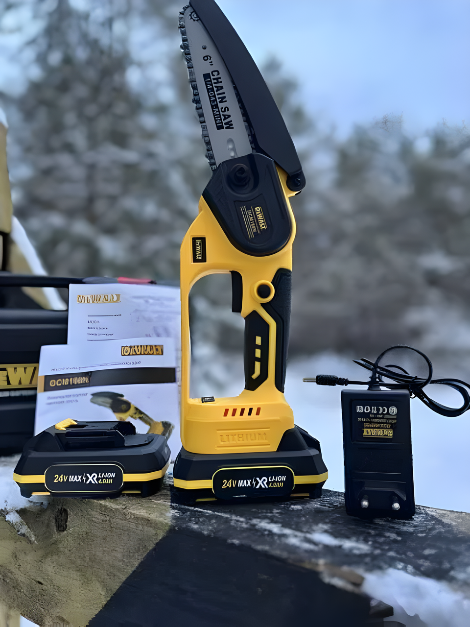 Пила аккумуляторная для дома DeWalt DCM160N Надежная пила для дома и сада 24V, 4Аh ( мини-пила) - фото 1 - id-p2144036261