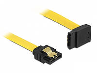 Кабель Delock SATA 7p M M 0.5m 90°вверх 6Gbps AWG26 Latch Желтый (70.08.2810) ZZ, код: 8345716