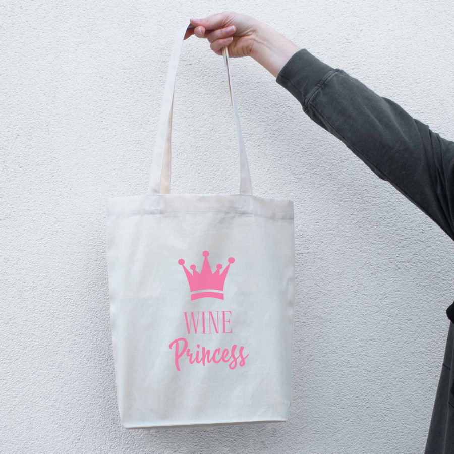 Екосумка "Wine princess", Бежевий, англійська 4598743