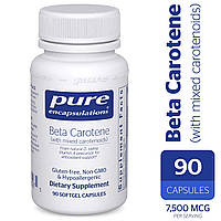 Бета-каротин Pure Encapsulations 90 капсул (20534) ZZ, код: 1535641