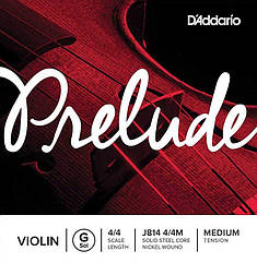 Струна D'Addario J814 4 4M Prelude Violin G String Medium Tension ZZ, код: 6557026