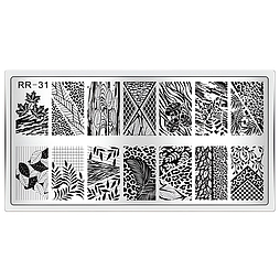 Пластина для стемпінгу RR-31 на пластиковій основі