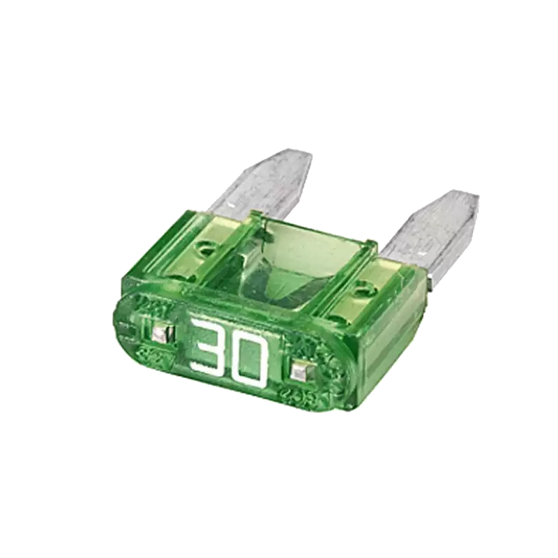 Запобіжник автомобільний плоский міні 30А, євро прозорий, фото 1