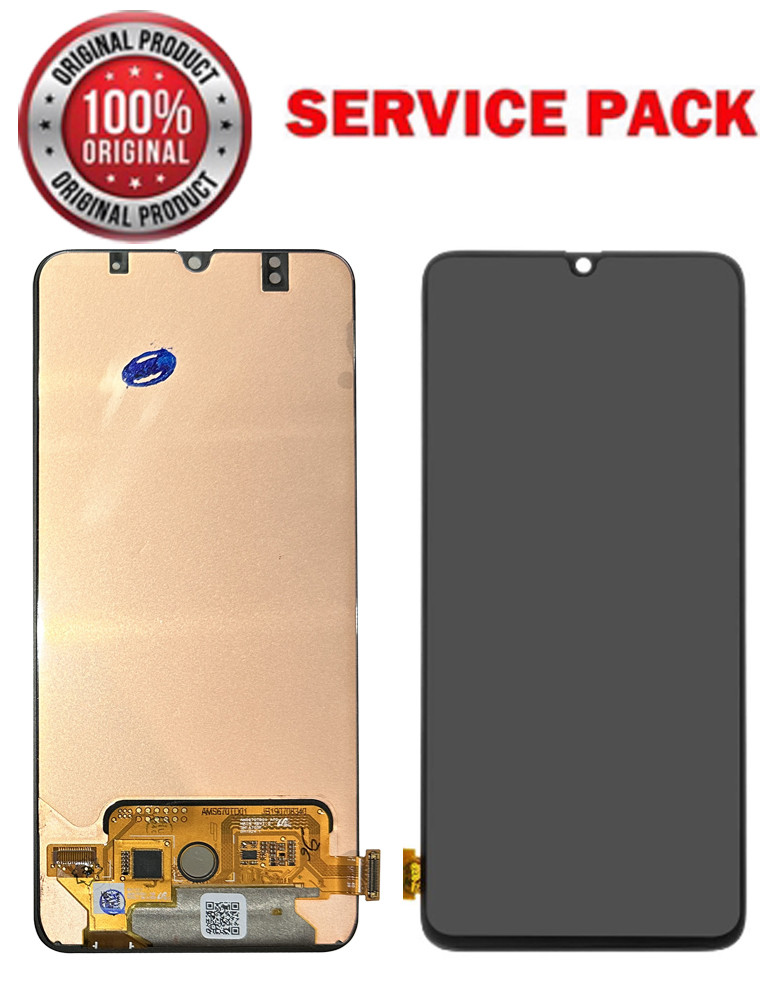 Дисплейний модуль (екран) для Samsung A705 Galaxy A70 (2019) чорний Оригінал 100% SERVICE PACK