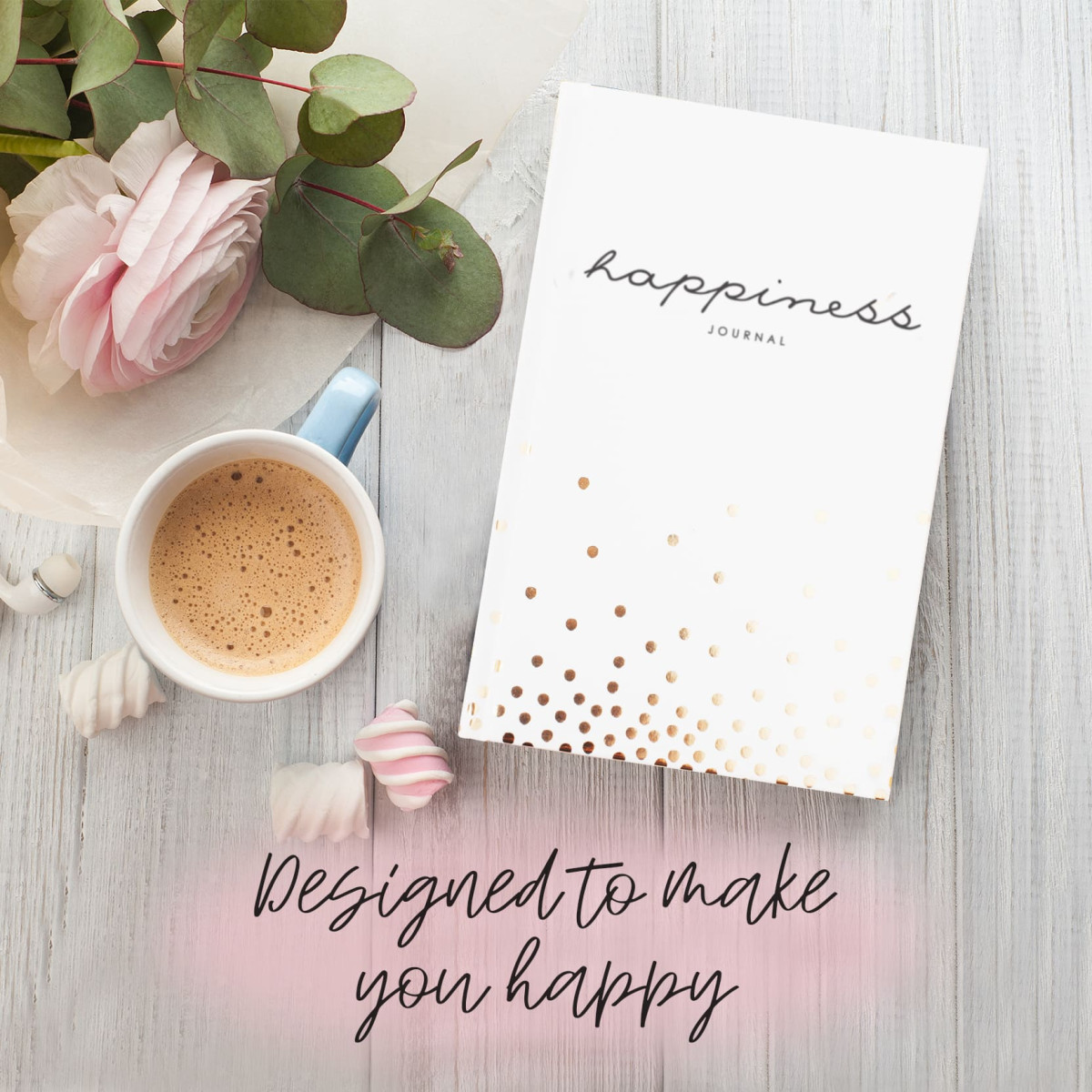Щоденник Happiness Journal English, Білий, англійська 4606373