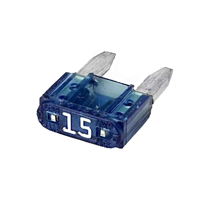 Запобіжник автомобільний плоский міні 15 А, євро прозорий, фото 1