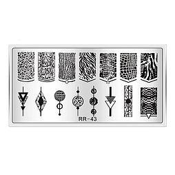Пластина для стемпінгу RR-43 на пластиковій основі
