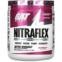 Комплекс до тренировки GAT Nitraflex 294 g 30 servings Watermelon ZZ, код: 7521088