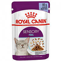 Корм Royal Canin Sensory Feel Jelly влажный для привередливых котов 85 гр ZZ, код: 8452000
