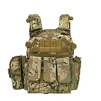 Жилет тактический AOKALI Outdoor А64 Camouflage CP разгрузочный