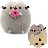 Набор мягких игрушек 2Life Пушин кэт с пончиком 23х25 см и Pusheen cat с Печеньем большим 8х7 ZZ, код: 8388274