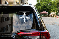 Наклейка на авто "Крест ВСУ - Воздушные силы Украины #02"