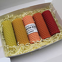 Подарочный набор Кукумбер натуральные свечи из вощины ручной работы 6 2 10-0235 ZZ, код: 7845497