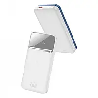 Портативный аккумулятор павербанк Baseus Magnetic Wireless 10000mAh 20W Qi MagSafe White (PPCX010202)