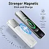 Портативний акумулятор павербанк Baseus Magnetic Wireless 10000 mAh 20 W Qi MagSafe White (PPCX010202), фото 8