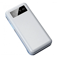 Портативный аккумулятор павербанк BIYA 20000mAh с дисплеем White (N02)