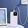 Портативний акумулятор павербанк BIYA 20000 mAh 66 W White (XS28), фото 3