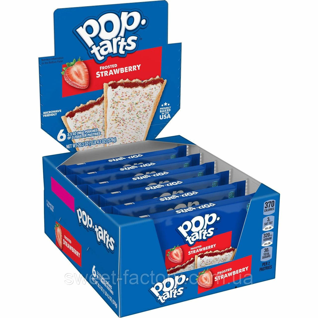 Печиво Pop Tarts Frosted Strawberry 6s 576g