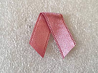 Бантик декоративный, пришивной. Цвет - розовый. Размер 25*10 мм, №141
