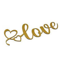 Торцевий топпер з полістиролу "LOVE" 12х5 см (1 шт)