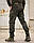Штани джинси тактичні стрейч канвас ХБ хакі, фото 3