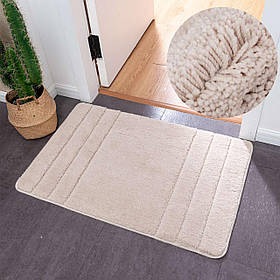 Килимок у ванну кімнату Colorful Home 60х90см. Бежевий, смуги