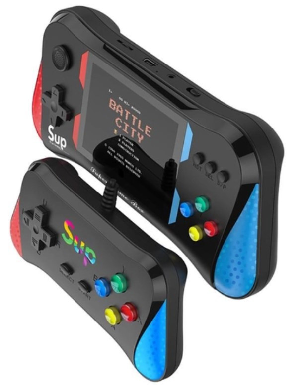 Консоль ігрова з джойстиком SUP X7M 9218, чорна, фото 1