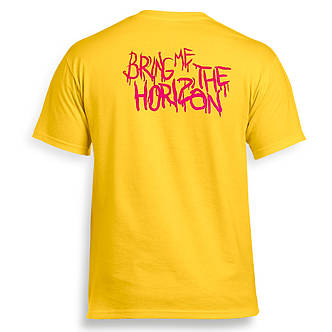 Футболка BRING ME THE HORIZON жовта, фото 4