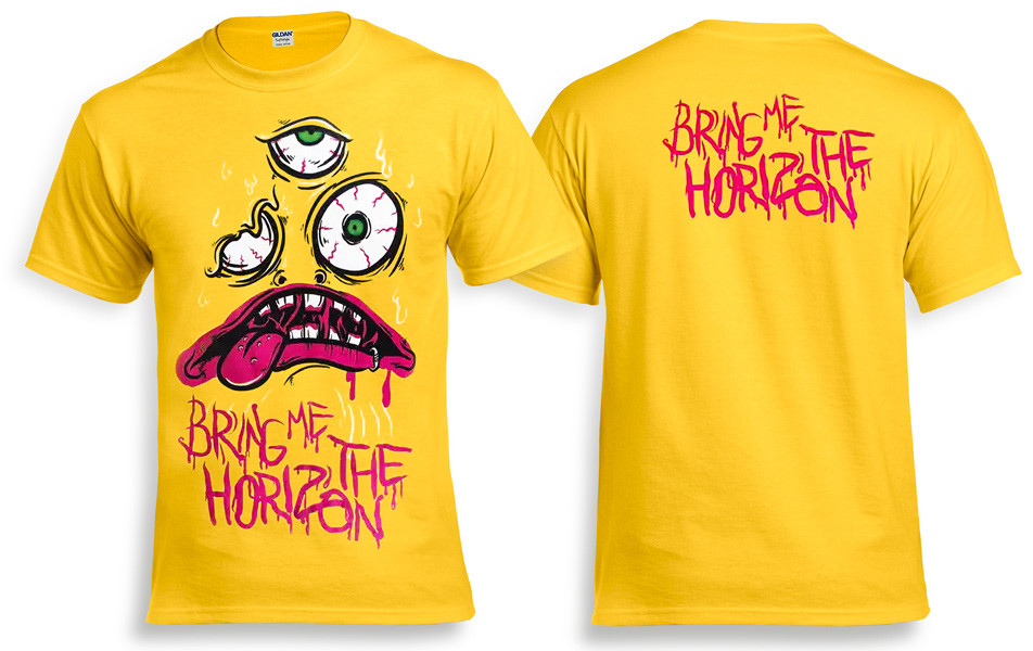 Футболка BRING ME THE HORIZON жовта