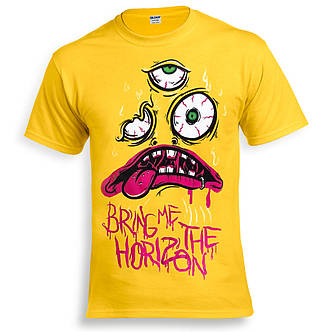 Футболка BRING ME THE HORIZON жовта, фото 3