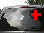 Наклейка на авто  "Червоний Хрест"