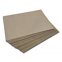 Картонный переплетный лист бурый 297*420 мм, толщина 1,5 мм, упаковка 12 листов (КPL-297/420-1,5-12-4) Колви