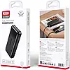 Портативний акумулятор павербанк XO Light Display 20000 mAh Black (PB302), фото 3