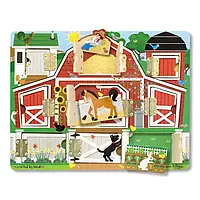 Melissa & Doug, Magnetic Farm Hide & Seek Board, магнітні головоломки