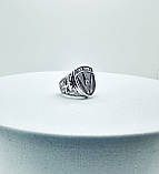 Срібний перстень ЗСУ чернений, фото 3