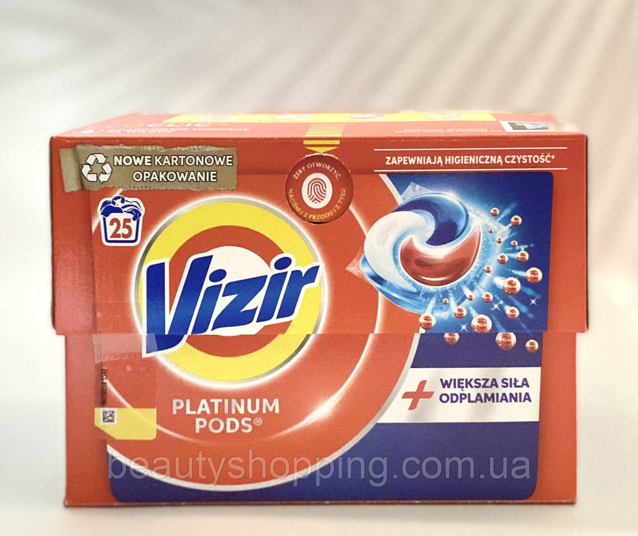 Vizir Platinum Pods+ Візір капсули для прання 4-х компонентні 25 штук