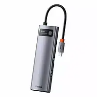 USB HUB Baseus Metal Gleam Series 8-in-1 Type-C Gray (CAHUB-CV0G)