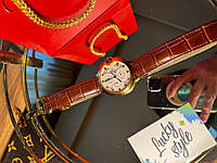 Cartier часы для мужчин и женщин коричневый ремешок 22344