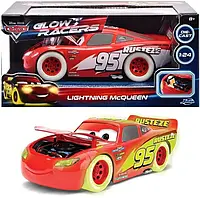 Джада, Автомобили, Lightning McQueen Glow, светящийся в темноте автомобиль, 1:24