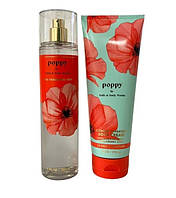 Парфумований набір Bath & Body Works Poppy лосьйон і спрей для тіла