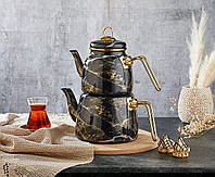 Эмалированный чайник универсальный Paçi Elite Class 3 л, турецкий чайданлык для домашних чаепитий