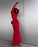Женское стильное облегающее платье макси ткань: вискоза Мод. 1090