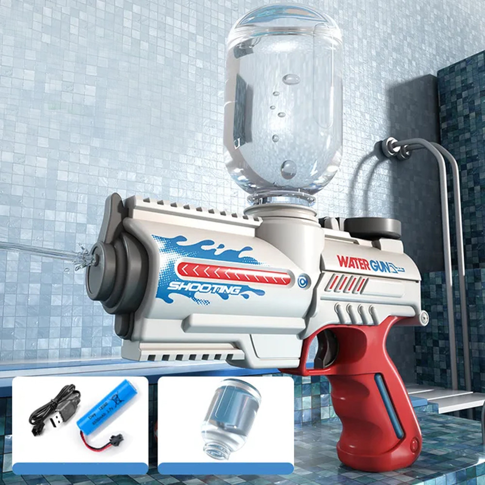 Водяний пістолет ємність для води акумулятор 3.7V USB-кабель автоматична стрільба Розмір 18 см
