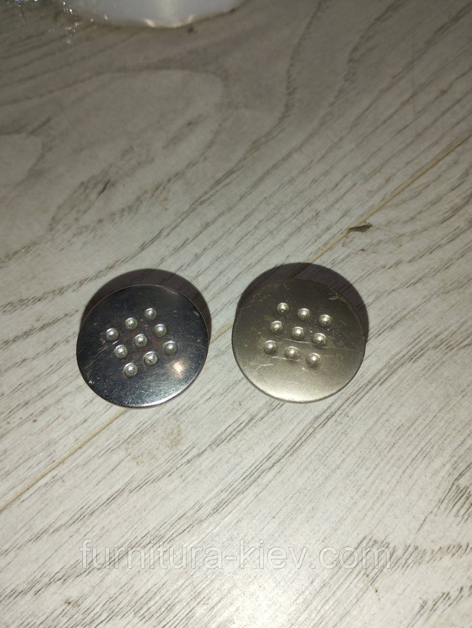 Ручки меблеві кнопка в крапку 2 шт., фото 1