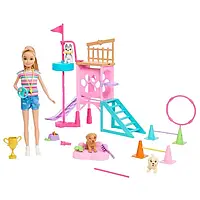 Барби, площадка для собак + Стейси, набор с куклой и аксессуарами