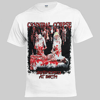 Футболка CANNIBAL CORPSE Butchered At Birth біла, фото 3