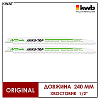 Полотно для сабельной пилы 240/218 мм AKKU TOP KWB 2 шт Сталь HCS