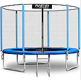 Батут 312 см із зовнішньою сіткою та драбиною Neo-Sport, фото 7