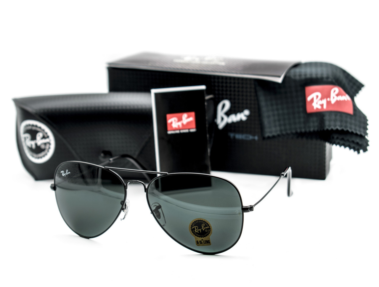 Окуляри Ray Ban Aviator Carbon чорні